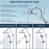 Hibbent All Metal Shower Head, 10'' High Pressure Rainfall Shower