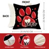 Fjfz Valentines Day Dog Paw Print Decorative Throw Pillow Covers