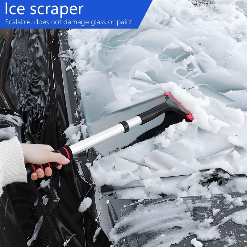 JNNJ Car Ice Scraper, Ice Scraper with Foam Handle, Versatile