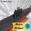 12” Tyhpoon Submarine Toy With Removable Stand ColdWar submarine