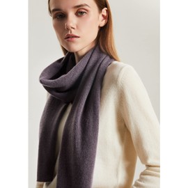 GreenMount Women's Scarf 100% Cashmere Knitted Scarf Shawl Plant Dyeing Warm Soft for Fall Winter Women