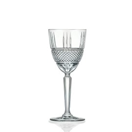 Barski Goblet, White Wine Crystal Glass, Water Glass, Stemmed Glasses, Set of 6 Goblets, 8 oz, Beautifully Designed, Made in Europe