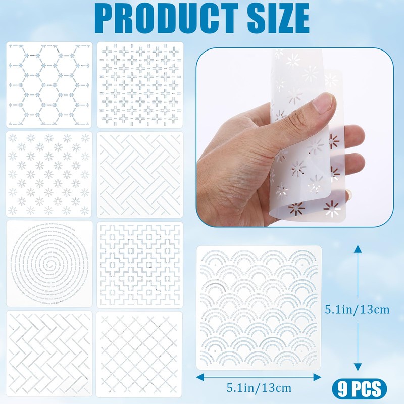 41 Pcs Sashiko Thread Kit Includes 12 Blue Sashiko Thread