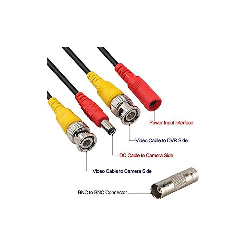 Yeung Qee 20m BNC video power cable security camera Cable