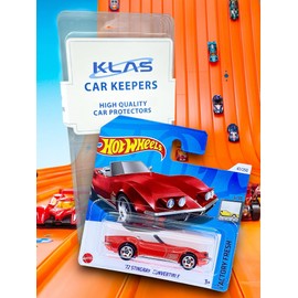 Hot Wheels '72 Stingray Convertible (Red) 5/10 Factory Fresh - 2024-47/250 (Short Card) - COMES IN A GENUINE KLAS CAR KEEPER PROTECTOR CASE - HTD09