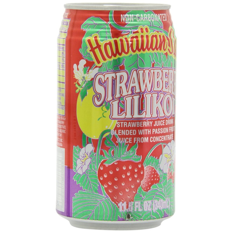 Hawaiian Sun Lilikoi, Strawberry, 11.5-Ounce (Pack of 24)