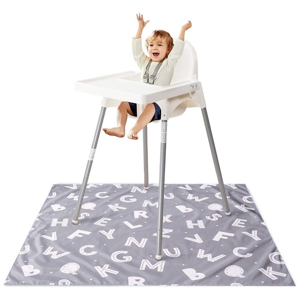 Winthome Highchair Splash Mat Baby, 43.3 Inches Large Washable Weaning