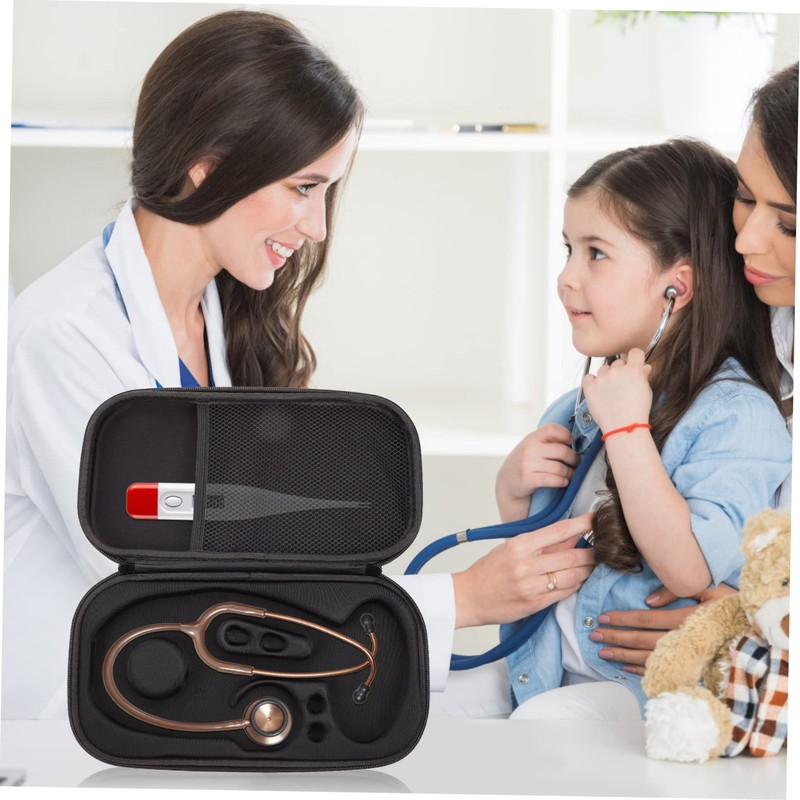 CIYODO 1Pc Stethoscope Travel Pouch Storage Bag with Mesh Pockets