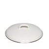 Riess, 0101-033 Lid with Chrome Rim 12 cm, Classic White,