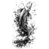2 Sheets Temporary Fish Tattoo Catfish Tattoo Arm Tattoo NAG025x2