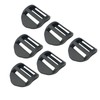 JEESHAN 6PCS 25mm Ladder Lock Slider Buckle Plastic Ladder Buckles