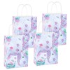12 PCS Mermaid Party Favor Gift Bags with Handles Under