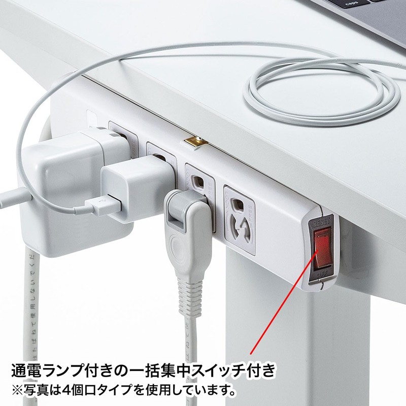 Sanwa Supply TAP-36MG-5 Power Supply Tap, 3P, 6 Outlets, 16.4