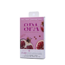 NAIL FACTORY - KIT SPA con Colageno para Manos y Pies con Sales, Exfoliantes, Mascarilla y Crema Humectante, 4 sobres individuales (GRANADA)