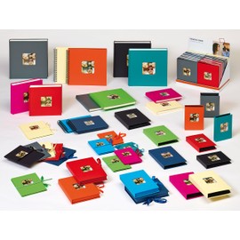 walther Design Photo Album Black 26 x 25 cm with Cover Punching, Fun FA-205-B