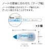 Kokuyo TW-NT305X3 Campus Notebook Correction Tape Disposable B Ruled 5.5mm