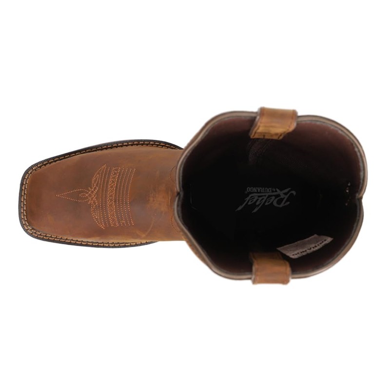 Durango Men's 11" Pull-On Steel Toe DB4343-M, Brown, 10 2E