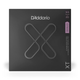 D'Addario XTJ09520 XT Stainless Steel String for Banjo Guitar Strings, Custom Light, 9.5-20