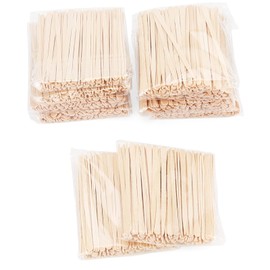 JAPCHET Pack of 1000 Wooden Wax Sticks, Eyebrow Wax Sticks, Spatula, Wooden Wax Spatula, Tongue Depressors for Hair and Eyebrow Removal