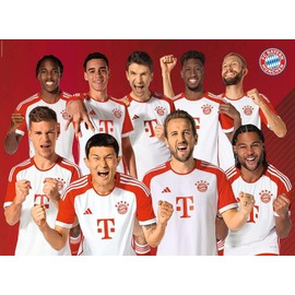 Ravensburger Children's Puzzle 13387 - FC Bayern Season 2023/24 - 300 Pieces XXL FC Bayern Munich Puzzle for Children from 9 Years, White