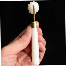 Healvian 1pc Natural Jade Facial Roller Ergonomic Design for Facial Massage Compact and Portable Handle for Thin Face and Skin Tightening