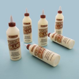 BAZIC Wood Glue 8 FL OZ (236 mL), Natural Color Super Strong Bond Adhesive, for Woodwork Softwood Hardwood, 1-Pack
