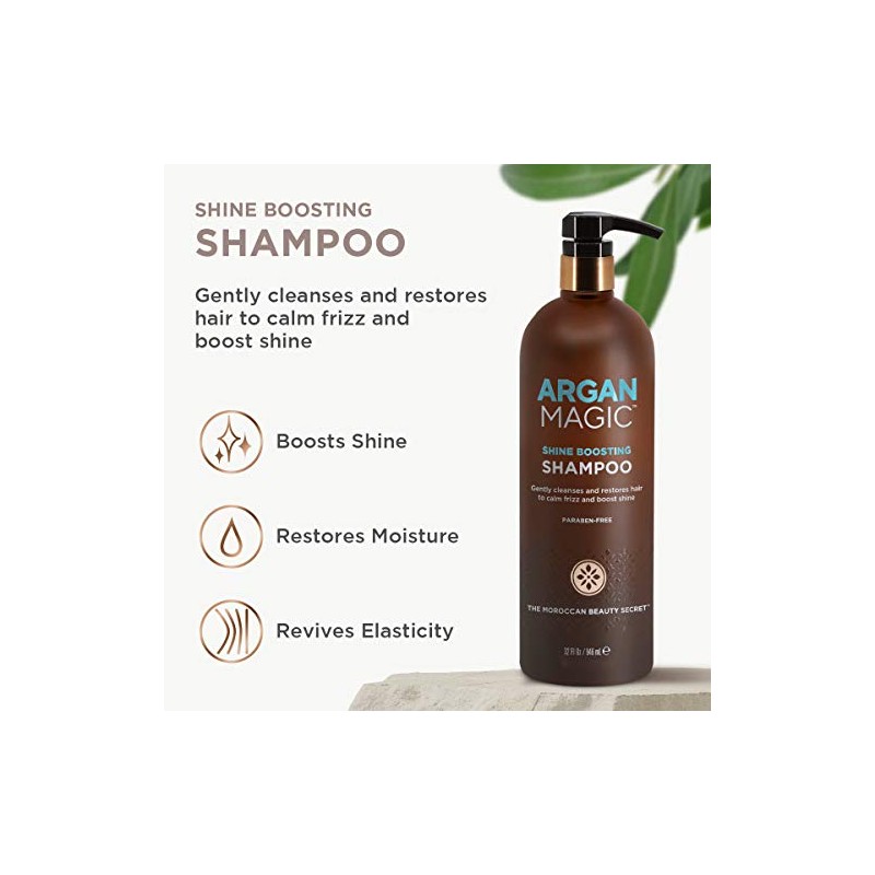 ARGAN MAGIC - Shine Boosting Shampoo (32 Ounce / 946