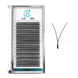 LAREALSH YY Lash Extensions 4D Handwoven Y Lashes C D Curl 0.07mm Volume Eyelash Extension 9-15mm YY Lashes Easy Application Lashes Premade Fans Soft Matte Black Lashes (YY 0.07 C, 12mm)