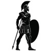 SS11153 Greek Warrior/Soldier Silhouette