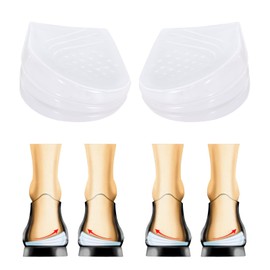 Gel Heel Cushions for Shoes, 1 Pair Transparent O/X Type Leg Corrector Correction Insoles, Orthopaedic Insoles, Gel, Insoles Correction, Foot Correction Inserts, for Men and Women (S)