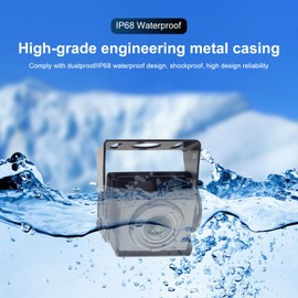 VOJKOREL 7 inch HD Backup Camera System Kit 2 Way Truck Wired Reverse Monitor Kit 7 inch LCD Monitor for Front/Rear View Camera