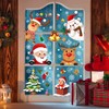 Christmas Window Clings Decorations 9 Sheets 242 Pcs Xmas DIY