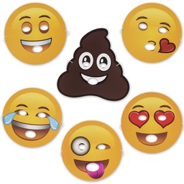 Emoticon Universe: Emoticon Foam Masks, 12 Pack