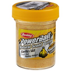 Berkley PowerBait Natural Glitter Trout Bait , Yellow, Jar