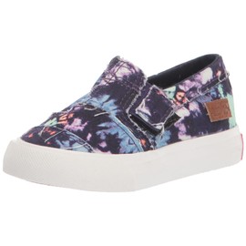 Blowfish Malibu Baby-Girls Maddox-t Sneaker, Black Milkyway, 7 Toddler
