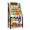 Pinzoveco Chip Rack Display Stand, 4 Tiers 24 Clips Snack
