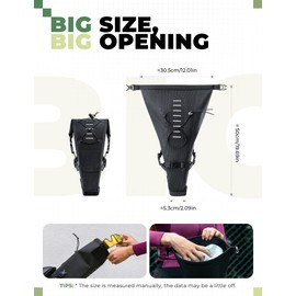 ROCKBROS Bikepacking Saddle Bag 3L Bicycle Bag 100% Waterproof Bag for Outdoor Cycling Mountain Bikes Road Bikes Gravel Bikes E-Bikes