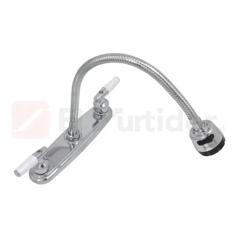 Llave MEZCLADORA GEENARY Para Mesa CROMADA Cuello Flexible Cocina