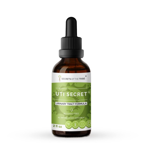 Secrets of the Tribe - UTI Secret, Urinary Tract Formula, Herbal Supplement Blend Drops Alcohol-Free Liquid Extract (2 fl oz)