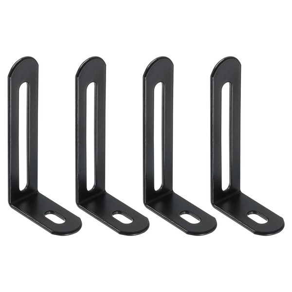 sourcing map 4Pcs L-Shaped Brackets Corner Brace, 2.48"x1.28"x0.59" Corner Bracket