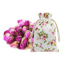 20 Pcs Burlap Bags with Drawstring, 3.9" X 5.3" Wedding Party Gift Bags Jewellery Bags (10 Colors)