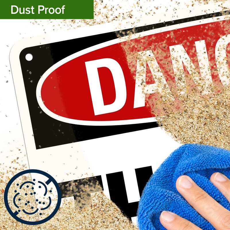 Safety First Thin Ice Sign, 10x7 Inches, 55 mil thick