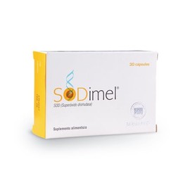 SODIMEL Antioxidante 30 Cápsulas | Superóxido Dismutasa (SOD) de Melón Francés | Reduce Estrés Oxidativo | Suplemento Alimenticio para Piel, Sueño y Vitalidad