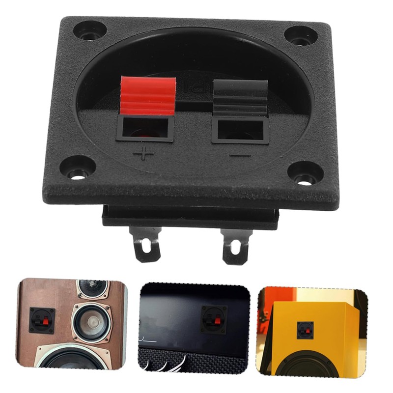 TEHAUX 2PCS Speaker Box Terminal Cup Connectors Square Binding Post