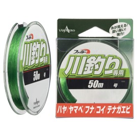 YAMATOYO Nylon Line, For River Fishing, 164.0 ft (50 m), No. 1, 4 lbs, Lime Chart