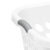 White Laundry Basket, Square, White, 19-In. 1217
