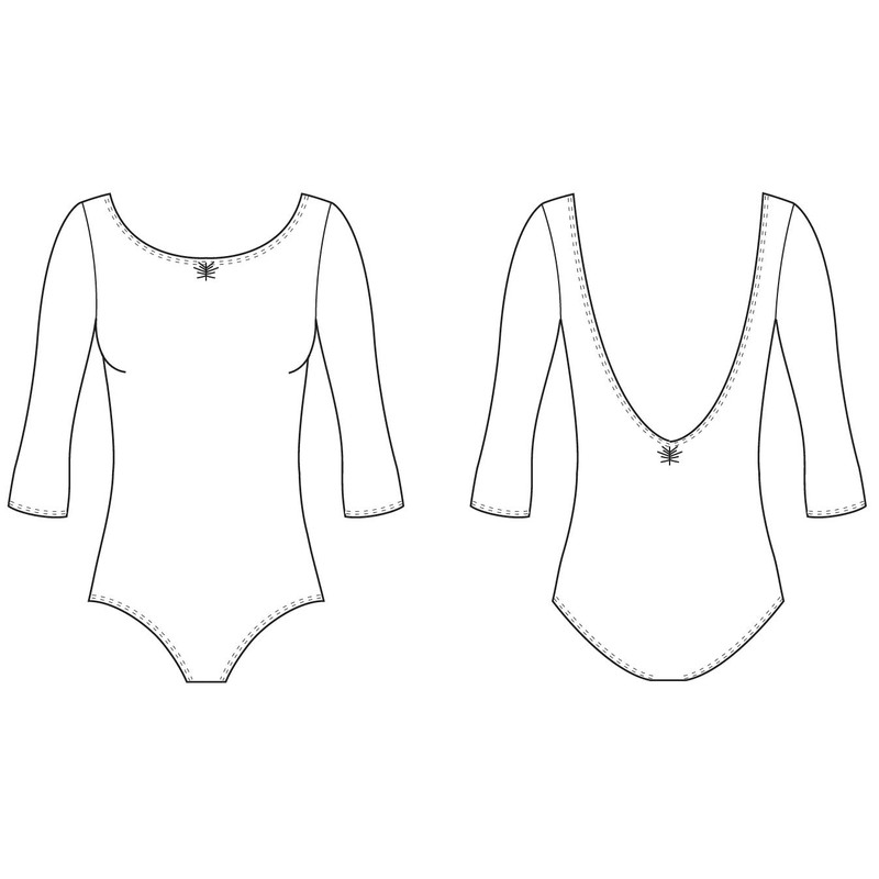 Bloch Dance Women's Ballon 3/4 Sleeve Pinch Front/Back Leotard, Black,