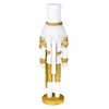Clever Creations Gold and White Soldier 12 Inch Traditional Wooden