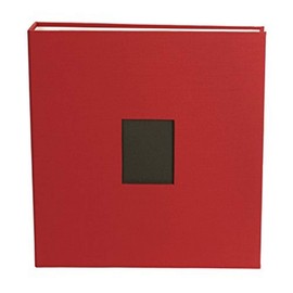 12 x 12-inch Cloth D-Ring Album by American Crafts | Cardinal, includes 5 page protectors