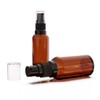 seafulee 6Pack 30ml Amber Glass Pump Bottle with Black Pump